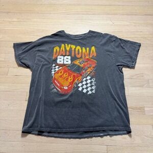 Vintage Dale Earnhardt Jr 88 Daytona NASCAR T-Shirt XL Faded Flames Graphic